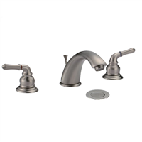 Pelican PL-8303 Three Hole Bathroom Faucet - Brushed Nickel
